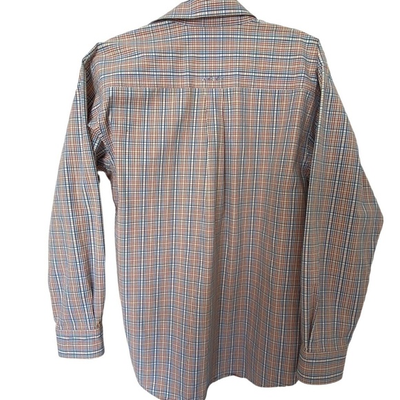 ARIAT Men’s Pro Series Long Sleeve Western Shirt Medium Cream Blue Rust - Picture 2 of 8